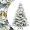 vidaXL Mű kar&aacute;csonyfa 300 LED-del &aacute;llv&aacute;nnyal Feh&eacute;r 240 cm PE &eacute;s PVC