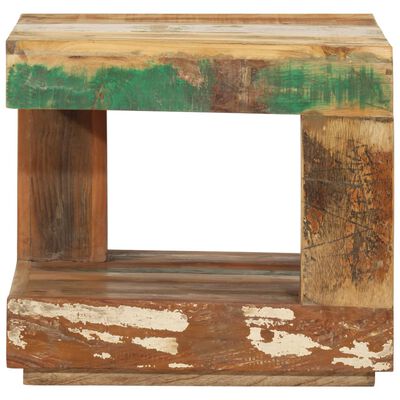vidaXL tömör újrahasznosított fa dohányzóasztal 45 x 45 x 40 cm