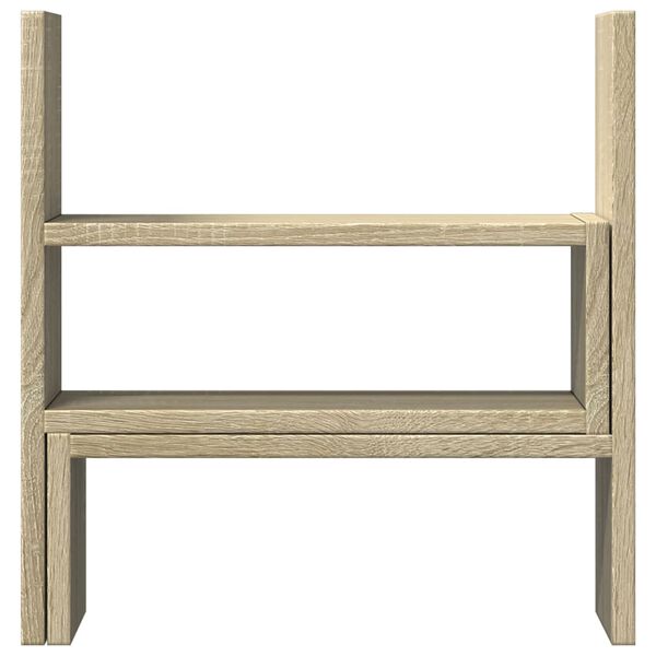 vidaXL sonoma t&ouml;lgy szerelt fa &aacute;ll&iacute;that&oacute; asztali szervező 40x17x41 cm