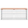 vidaXL t&ouml;m&ouml;r dugl&aacute;szfenyő gabion kerti pad 103x31,5x42 cm