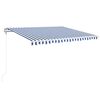 vidaXL k&eacute;k/feh&eacute;r automata sz&eacute;l&eacute;rz&eacute;kelős &eacute;s LED-es napellenző 400x350cm