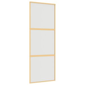vidaXL aranysz&iacute;nű ESG tej&uuml;veg &eacute;s alum&iacute;nium tol&oacute;ajt&oacute; 76 x 205 cm