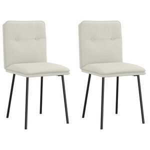 vidaXL 2 db kr&eacute;msz&iacute;nű b&aacute;rsony &eacute;tkezősz&eacute;k