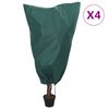vidaXL 4 db n&ouml;v&eacute;nyv&eacute;dő huzat zsin&oacute;rral 70 g/m&sup2; 0,8 x 0,8 m