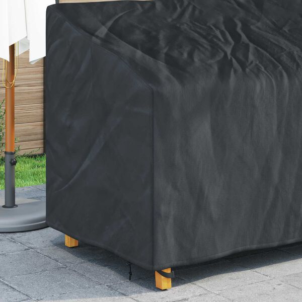 vidaXL Kerti Pad Bor&iacute;t&oacute; Fekete 175 x 85 x 65 / 94 cm 210D Oxford Sz&ouml;vet