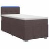 vidaXL Boxspring &aacute;gy matraccal S&ouml;t&eacute;t Barna 90 x 200 cm Sz&ouml;vet