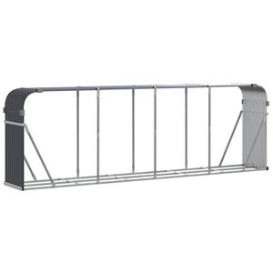 vidaXL antracitsz&uuml;rke horganyzott ac&eacute;l r&ouml;nktart&oacute; 300 x 45 x 100 cm