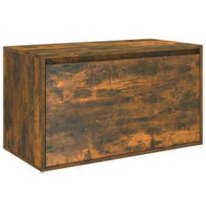 vidaXL f&uuml;st&ouml;s t&ouml;lgy sz&iacute;nű szerelt fa előszobapad 80 x 40 x 45 cm
