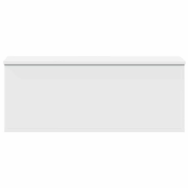 vidaXL feh&eacute;r szerelt fa t&aacute;rol&oacute;l&aacute;da 90 x 35 x 35 cm