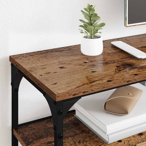 vidaXL TV szekr&eacute;ny &Ouml;reg fa 200 x 30 x 50 cm Műszaki fa &eacute;s vas