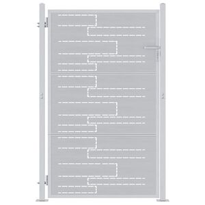 vidaXL Kerti kapu z&aacute;rral Ez&uuml;st 100 x 125 cm Rozsdamentes ac&eacute;l