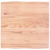 vidaXL vil&aacute;gosbarna asztallap 60x60x(2-4) cm kezelt t&ouml;m&ouml;r &eacute;lőszeg&eacute;lyes