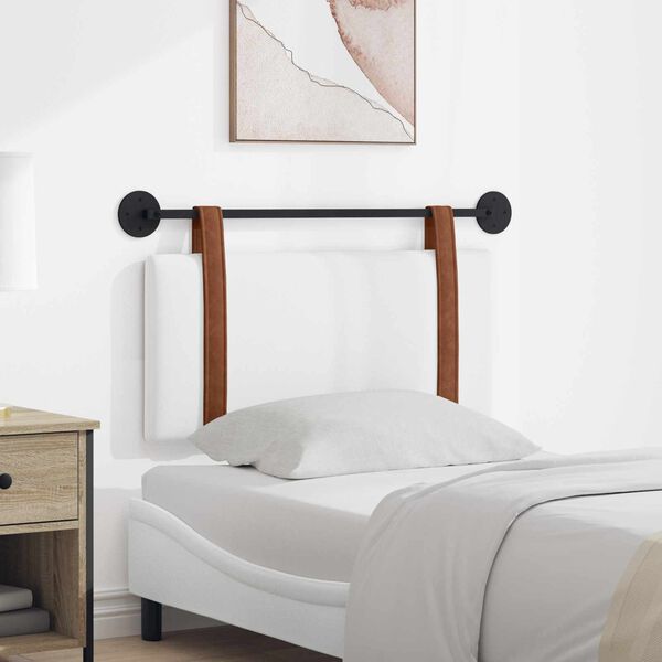 vidaXL Fali Fejt&aacute;mla Falra szerelhető Feh&eacute;r 90 x 55 x 5 cm Antik PU