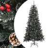 vidaXL z&ouml;ld PVC műkar&aacute;csonyfa &aacute;llv&aacute;nnyal 240 cm