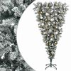 vidaXL Felford&iacute;tott Műfenyő Kar&aacute;csonyf&aacute; 150 cm 150 LED Meleg feh&eacute;r
