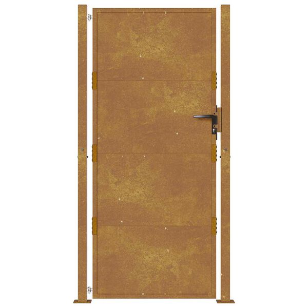 vidaXL Corten ac&eacute;l kerti kapu 100x200 cm