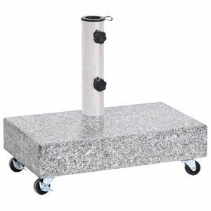 vidaXL vil&aacute;gossz&uuml;rke gr&aacute;nit napernyőtalp 45 x 25 x 8,3 cm