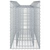 vidaXL Gabion emelt &aacute;gy Ez&uuml;st 150 x 50 x 80 cm Horganyzott ac&eacute;l