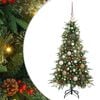 vidaXL Műanyag Hajtogat&oacute;s Kar&aacute;csonyfa &aacute;llv&aacute;nnyal Z&ouml;ld 120 cm PE &eacute;s PVC
