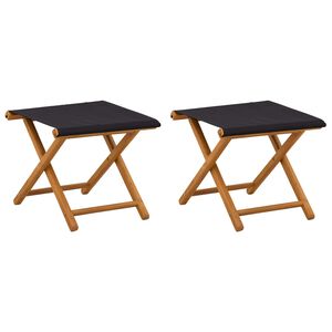 vidaXL Hinta&aacute;gy 2 pcs T&ouml;m&ouml;r Eukaliptusz Fa Fekete