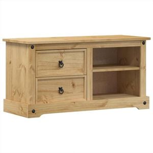 vidaXL Corona t&ouml;m&ouml;r fenyőfa TV-szekr&eacute;ny 100 x 40 x 52 cm