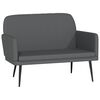 vidaXL sz&uuml;rke műbőr pad 107 x 80 x 81 cm