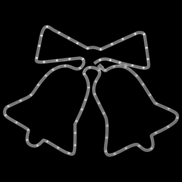 vidaXL kar&aacute;csonyi harangok 72 LED-del 50 x 56 cm