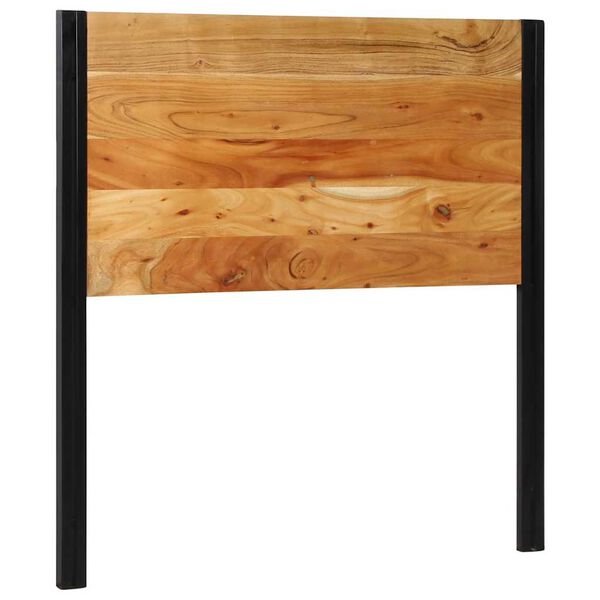 vidaXL tömör fa akác és vas fejtámla 100 cm