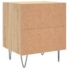 vidaXL 2 db sonoma tölgy színű szerelt fa éjjeliszekrény 40x35x47,5 cm
