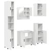vidaXL F&uuml;rdőszoba b&uacute;tor szett 5 db Magas F&eacute;nyű Feh&eacute;r 61 x 35 x 64 cm