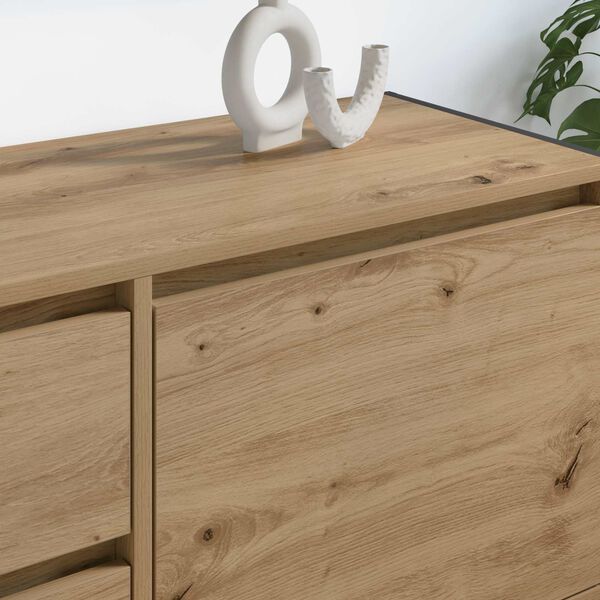 vidaXL TV szekr&eacute;ny fi&oacute;kkal Műv&eacute;szi t&ouml;lgy 100 x 36 x 49.5 cm Faanyag