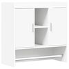 vidaXL Falpolc Falra szerelhető Feh&eacute;r 80 x 36 x 80 cm Szerelt Fa