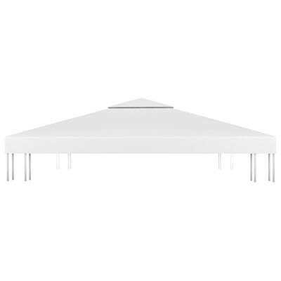 vidaXL fehér kétszintes pavilon-tetőponyva 310 g/m² 3 x 3 m