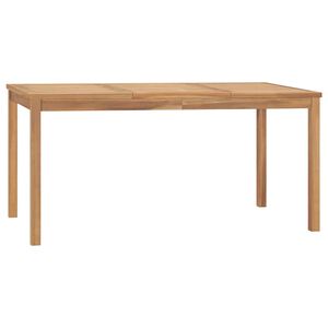 vidaXL t&ouml;m&ouml;r t&iacute;kfa kerti &eacute;tkezőasztal 160 x 80 x 77 cm