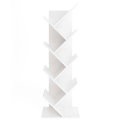 FMD fehér álló geometrikus könyvespolc