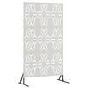vidaXL Mag&aacute;nszf&eacute;ra K&eacute;pernyő 100 x 50 x 180 cm Rozsdamentes Ac&eacute;l Ez&uuml;st