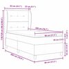 vidaXL Boxspring &aacute;gy matraccal S&ouml;t&eacute;tsz&uuml;rke 90x190 cm Sz&ouml;vet s&ouml;t&eacute;tbarna