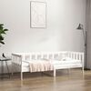 vidaXL feh&eacute;r t&ouml;m&ouml;r fenyőfa kanap&eacute;&aacute;gy matrac n&eacute;lk&uuml;l 80 x 200 cm