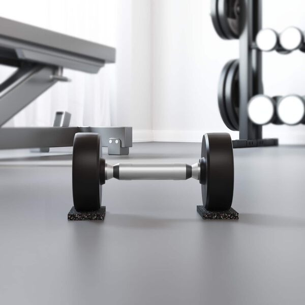 vidaXL Gumi Henger Fekete 2000 x 10 x 0,8 cm Gumi