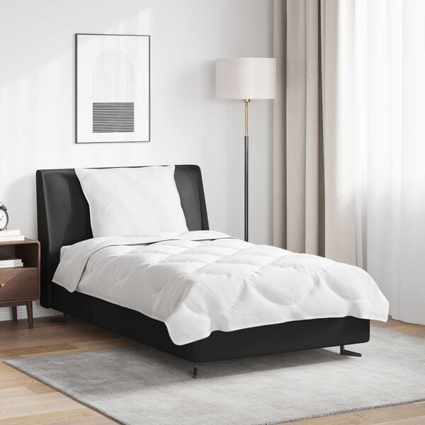 vidaXL Takar&oacute; szett p&aacute;rn&aacute;val 2 pcs Feh&eacute;r Mikrosz&aacute;las