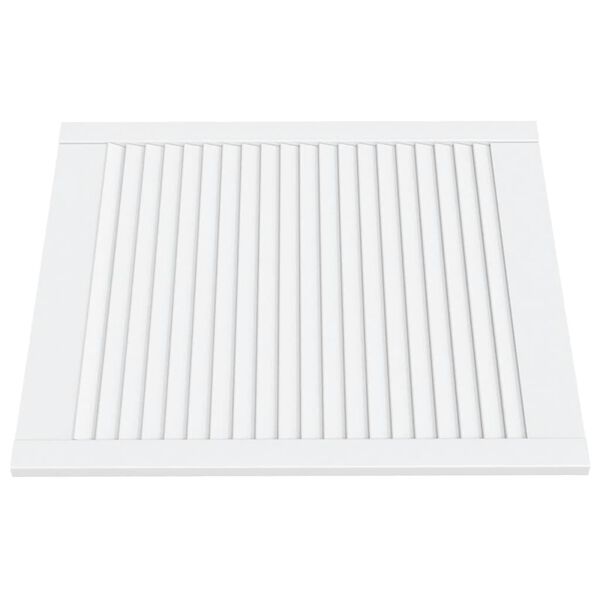 vidaXL 2 db feh&eacute;r t&ouml;m&ouml;r fenyőfa lamell&aacute;s szekr&eacute;nyajt&oacute; 69 x 59,4 cm