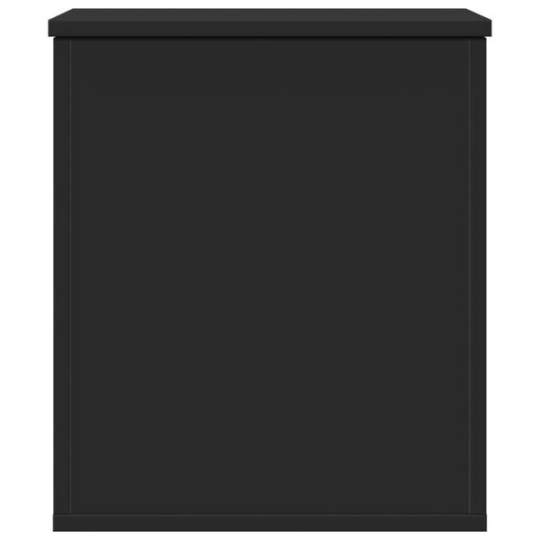 vidaXL fekete szerelt fa t&aacute;rol&oacute;l&aacute;da 40x42x46 cm