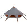 vidaXL Teepee s&aacute;tor tetővel Sz&uuml;rke &eacute;s narancs 600 x 600 x 347 cm