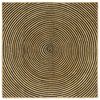 vidaXL Ter&uuml;leti szőnyeg Fekete 160 x 160 cm Juta