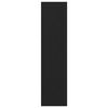 vidaXL Ruh&aacute;sszekr&eacute;ny polcokkal Fekete t&ouml;lgy 30 x 50 x 200 cm Faanyag