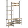 vidaXL Kab&aacute;t&aacute;llv&aacute;ny cipőpaddal Sonoma T&ouml;lgy 120,5 x 34 x 190 cm