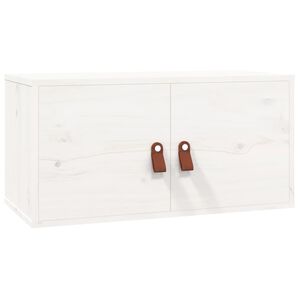 vidaXL feh&eacute;r t&ouml;m&ouml;r fenyőfa faliszekr&eacute;ny 60 x 30 x 30 cm