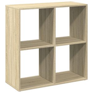 vidaXL sonoma t&ouml;lgy szerelt fa elv&aacute;laszt&oacute; k&ouml;nyvespolc 69,5x29x69,5 cm