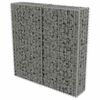 vidaXL horganyzott ac&eacute;l gabion fal felső z&aacute;r&aacute;ssal 100 x 20 x 100 cm