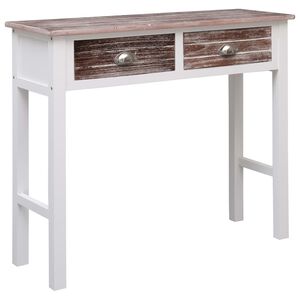 vidaXL barna fa t&aacute;lal&oacute;asztal 90 x 30 x 77 cm